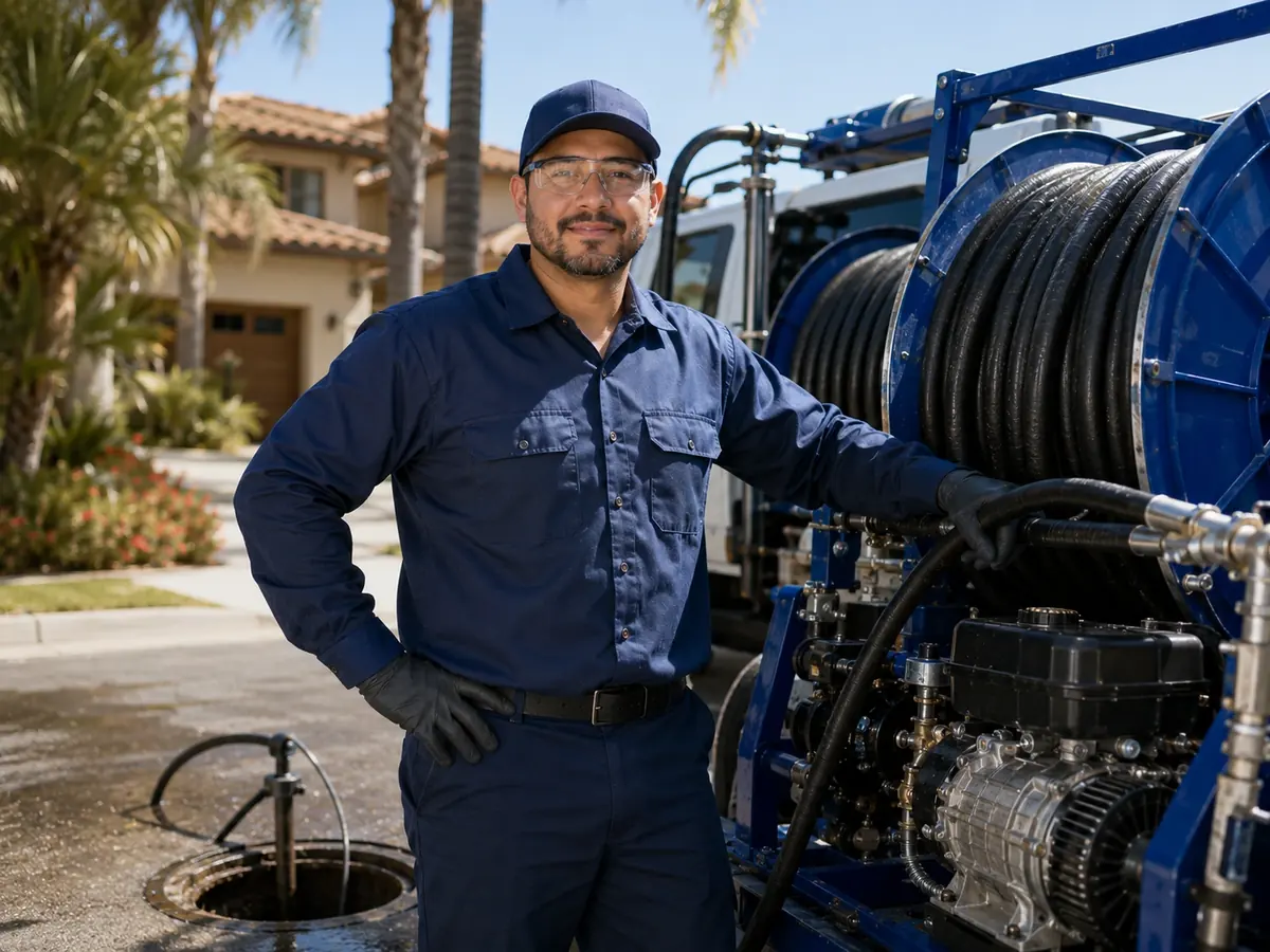 Hydro jet sewer cleaning in Cedarpines Park