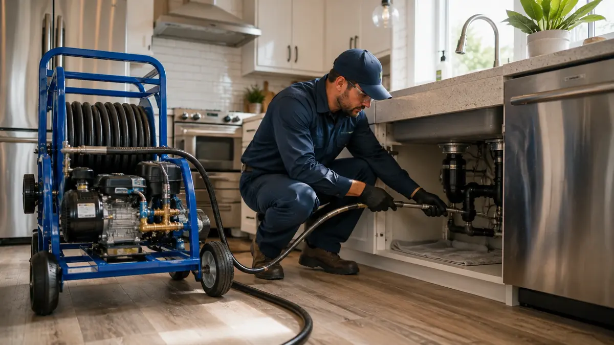 Kitchen Drain Hydro Jetting in Cedarpines Park