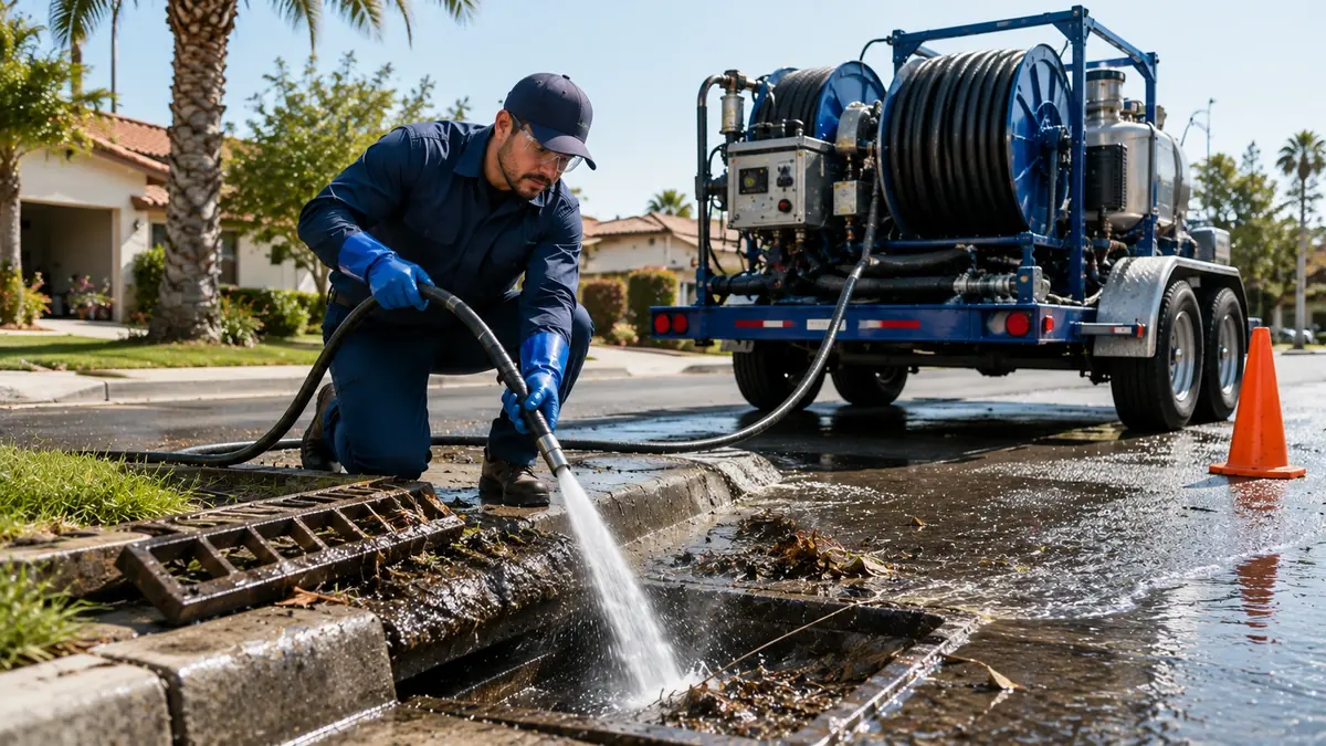 Storm Drain Hydro Jet Cleaning in Cedarpines Park